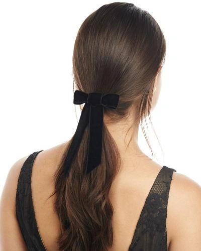 JENNIFER BEHR VELVET BOW BARRETTE,PROD130620162