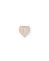 SYDNEY EVAN OVERSIZED HEART STUD EARRING WITH DIAMONDS IN 14K ROSE GOLD,PROD128070065