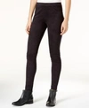Sanctuary Grease Faux Suede Leggings In Black