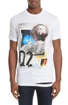 DSQUARED2 DISTRESSED GRAPHIC CREWNECK T-SHIRT,S74GD0286S22427