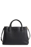 TORY BURCH MCGRAW TRIPLE COMPARTMENT SATCHEL - BLACK,40405