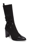 STUART WEITZMAN SOCKHOP EMBELLISHED BOOT,SOCKHOP