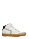 LEATHER CROWN WHITE LEATHER SNEAKERS,8232877