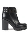 PHILIPP PLEIN GUMMY BOOTS CALLA,WSG0023 0291 BLACK-NICKEL