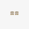 SHAY SHAY YELLOW AND GOLD STUDDED 18KT DIAMOND SQUARE STACKED BAGUETTE STUD EARRINGS,SE66YG1812068445