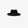 MAISON MICHEL MAISON MICHEL BLACK RICO FEDORA HAT,106101100112280196