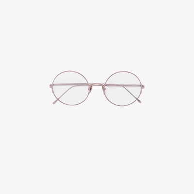 Sunday Somewhere Pink Valentine Round Frame Optical Glasses In Pink/purple