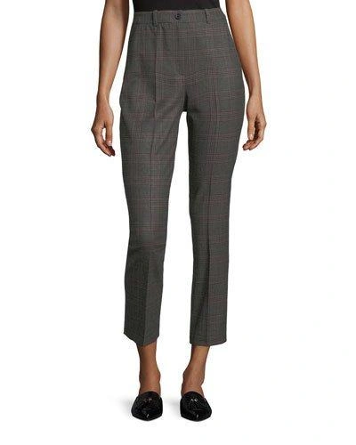 Michael Kors Samantha Cropped Plaid Pants