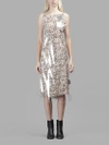Calvin Klein 205w39nyc Floral Print Midi Dress With Transparent Overlayer In Multicolor