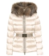 MONCLER Tatie fur-trimmed down jacket,P00276858