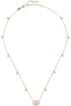 GUCCI 18-karat gold diamond necklace