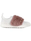 VALENTINO GARAVANI MINK FUR SNEAKERS,NW0S0E11UEW12367514