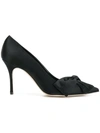 MANOLO BLAHNIK BLACK,BECCARA90SATINNAVY45012372441