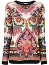 ETRO printed knitted top,15478525312372801