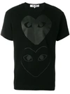 Comme Des Garçons Play Black Two Hearts T-shirt