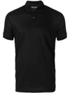 Emporio Armani Textured Collar Slim-fit Polo Shirt