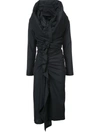 Yohji Yamamoto Gathered Dress In Black