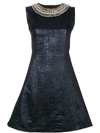 AMEN embroidered neck dress,ACW17403KW1700412373403
