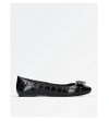 MICHAEL MICHAEL KORS Alice croc-embossed ballet shoes