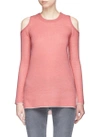 ALICE AND OLIVIA 'Wade' cold shoulder cashmere-wool sweater