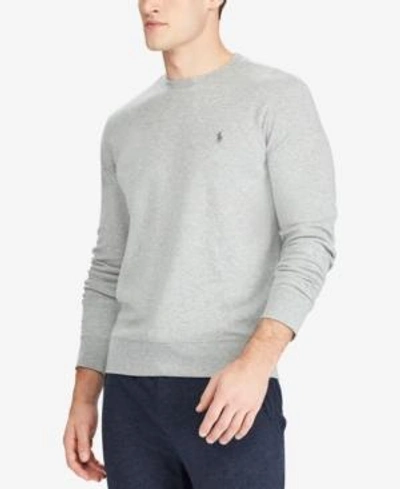 Polo Ralph Lauren Men's Solid Waffle-knit Crew-neck Thermal Top In Andover Heather