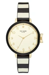 KATE SPADE PARK ROW SILICONE STRAP WATCH, 34MM,KSW1313