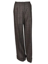 Mulberry Checked Trousers In Brown