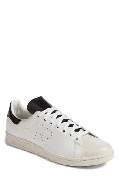 Adidas Originals Raf Simons Stan Smith Sneakers In Optic White-core Blackbianco