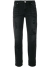 ONE TEASPOON distressed cropped jeans,19437A12359817