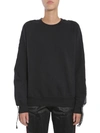 FORTE COUTURE SWEATSHIRT WITH SIDE LOGO BAND,FC-FW17-3036 BLKBLK