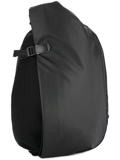 Côte And Ciel Dark Grey Isar Medium Backpack In Black