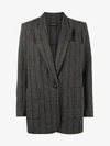 Isabel Marant Grey Pinstripe Kern Blazer