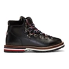 MONCLER MONCLER BLACK LEAHTER AND VELVET HIKING BOOTS,20076 00 019DE