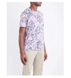 TED BAKER Floral-print cotton-jersey T-shirt