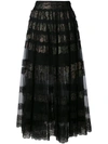 CHRISTOPHER KANE LONG LACE FOIL AND TULLE SKIRT,490989UAY0512097060
