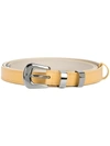 NINA RICCI NINA RICCI BUCKLED BELT - YELLOW,17HAA0013CLF07612369916