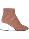 MM6 MAISON MARGIELA mirrored heeled boots,S40WU0125S4821512373301