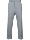 THOM BROWNE CLASSIC BACKSTRAP TROUSER WITH RED, WHITE AND BLUE SELVEDGE IN SCHOOL UNIFORM TWILL,MTC030A0205512357162