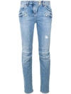 BALMAIN slim biker jeans,115419133K12371496