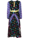 DURO OLOWU PATTERNED LONG SLEEVED DRESS,SMPPDFW1712371600