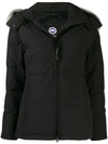 Canada Goose 'chelsea' Padded Hooded Parka In Black