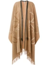 LOEWE long fringed blanket coat,S2271180BA12360108