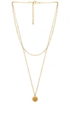 FIVE AND TWO FIVE AND TWO CARMEN NECKLACE IN METALLIC GOLD.,FIVR-WL79
