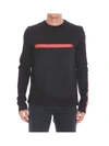 Neil Barrett Sweater In Black Red