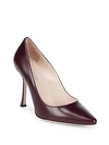 JIMMY CHOO Point Toe Leather Pumps,0400095922344