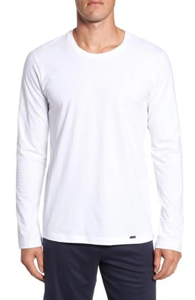 Hanro Cotton-jersey Pyjama T-shirt In White