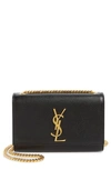 Saint Laurent Small Kate Chain Crossbody Bag In Noir