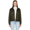 MONCLER MONCLER GREEN DOWN JERSEY HOODED JACKET,84960 00 8098W