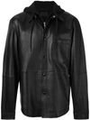 ALEXANDER WANG SHIRT JACKET WITH HOOD,6W372026D612267627