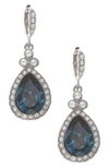 GIVENCHY PAVE DROP EARRINGS,60432506